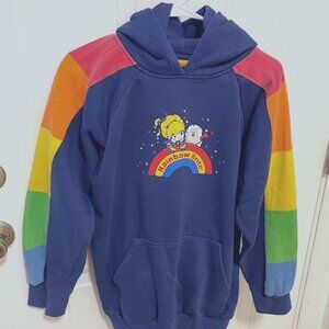 Rainbow Brite 🌈 Y2K Graphic Hoodie - Pullover with Thumb Holes - Size Lg